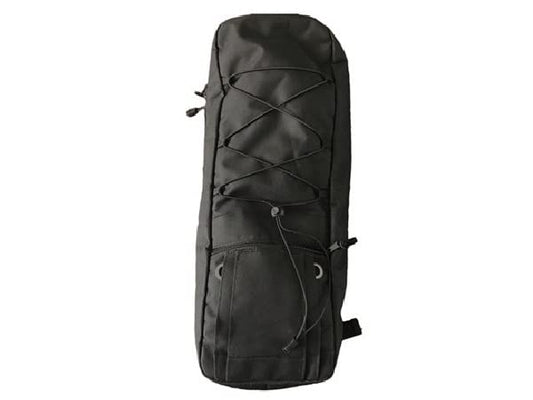 Oxygen Tank Backpack for D Cylinders, Black Portable Oxygen Bag with Padded Shoulder Straps, Sternum Strap, Integrated Tubing Port, Durable Oxford Cloth Oxygen Tank Holder