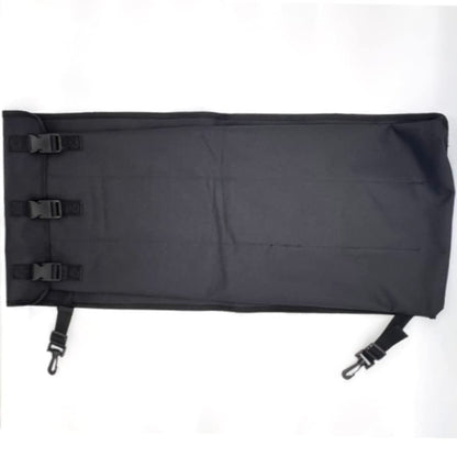 Oxygen Tank Auto-Transport Carrier Bag for Car, Fits Size D and E Cylinders, Holds 3 Oxygen Tanks, Black Oxford Cloth Portable Oxygen Holder with LATCH Seat Compatibility, Rattle-Free Design