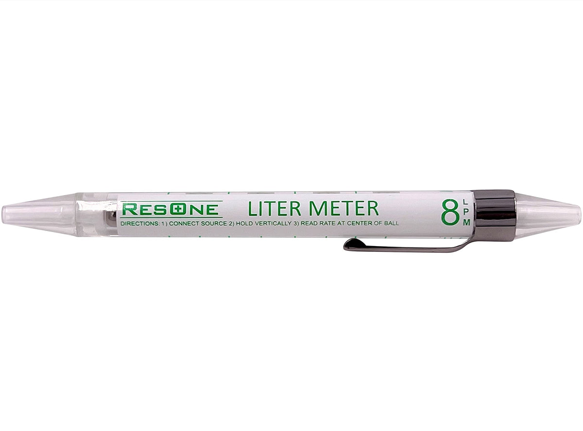 Standard Liter Meter Pen: Measure Oxygen Flow Rates Up to 8 LPM - Compact Oxygen Flow Meter for Quick, Precise Flow Checks