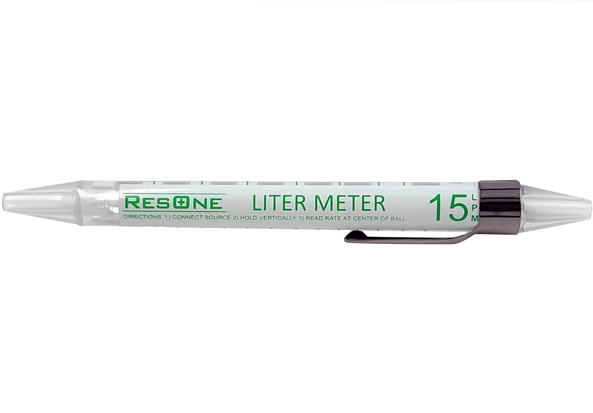 3pk Liter Meter Pens: Measure Oxygen Flow 0-15 LPM for Pediatric, Standard, High Flow- Compact Oxygen Flow Meter for Quick, Precise Flow Checks