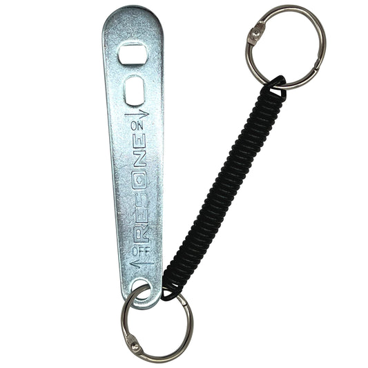 Metal Medical Oxygen Cylinder Wrenches w/Bungee Cords (2)