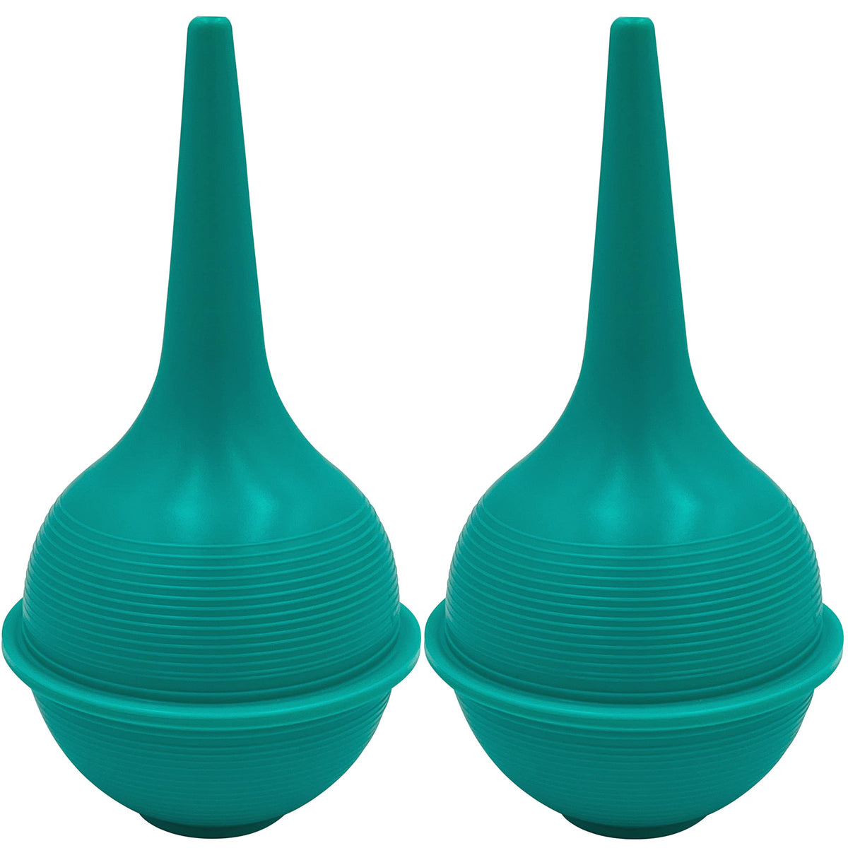 Sterile Rubber Bulb Syringe - 2 Pack, 3oz/90ml Ear Bulb Syringe For Removing Ear Wax, Baby & Adult Nasal Care, Sinus Rinse, Gentle Mucus Removal, Anti-slip Grip, Flat Bottom Design