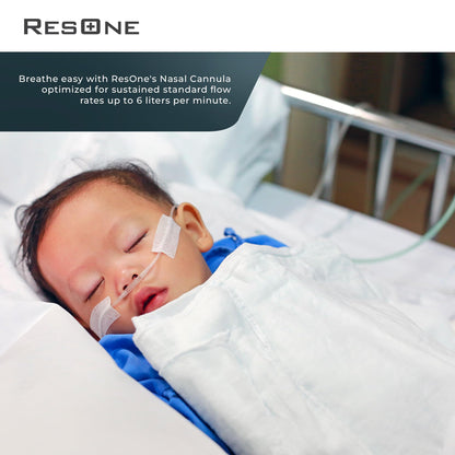 Soft Infant Oxygen Nasal Cannula 5-Pack - Curved Prongs, 7Ft Crush-Resistant Tubing - Nasal Tubes, Oxygen Concentrator Supplies - Soft Curved Nose Piece, Standard Size, Standard Flow 6 LPM
