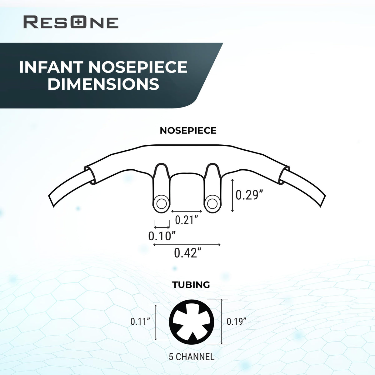 Soft Infant Oxygen Nasal Cannula 5-Pack - Curved Prongs, 7Ft Crush-Resistant Tubing - Nasal Tubes, Oxygen Concentrator Supplies - Soft Curved Nose Piece, Standard Size, Standard Flow 6 LPM