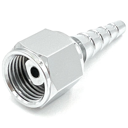 Metal Swivel Nipple Nut, Medical Oxygen Tubing Connector, Christmas Tree Barb O2 Hose Adapter with DISS-style 9/16-18 UNF threads