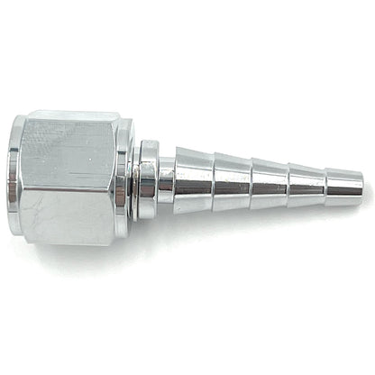 Metal Swivel Nipple Nut, Medical Oxygen Tubing Connector, Christmas Tree Barb O2 Hose Adapter with DISS-style 9/16-18 UNF threads