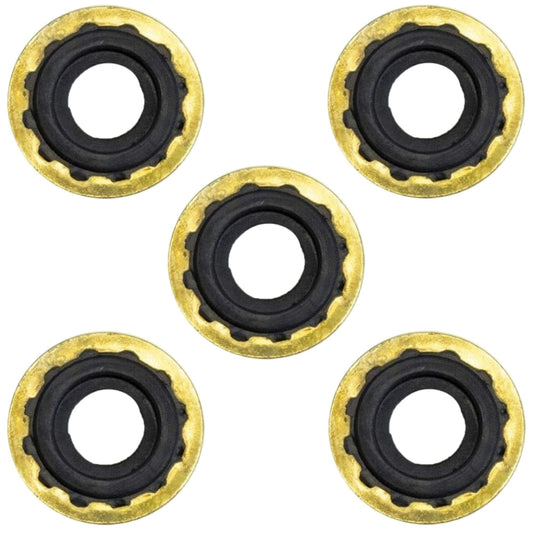 Oxygen Yoke Washer Seals – Jagged-Edge Brass/Rubber CGA-870
