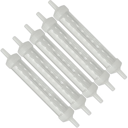 Inline Oxygen Tubing Water Trap – Moisture Collection Chamber with Removable End Caps, Fits Standard Oxygen Tubing